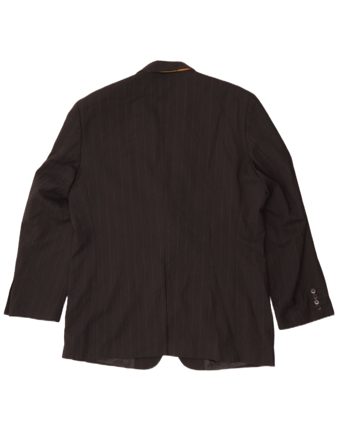 Jaqueta blazer masculina Kartel com 2 botões UK 44 2XL poliéster listrado preto
