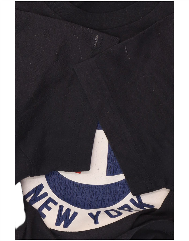 Camiseta gráfica masculina Champion Top Médio Azul Marinho