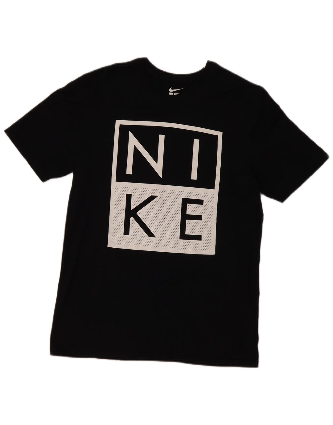 Camiseta Nike masculina gráfica Top médio algodão preto