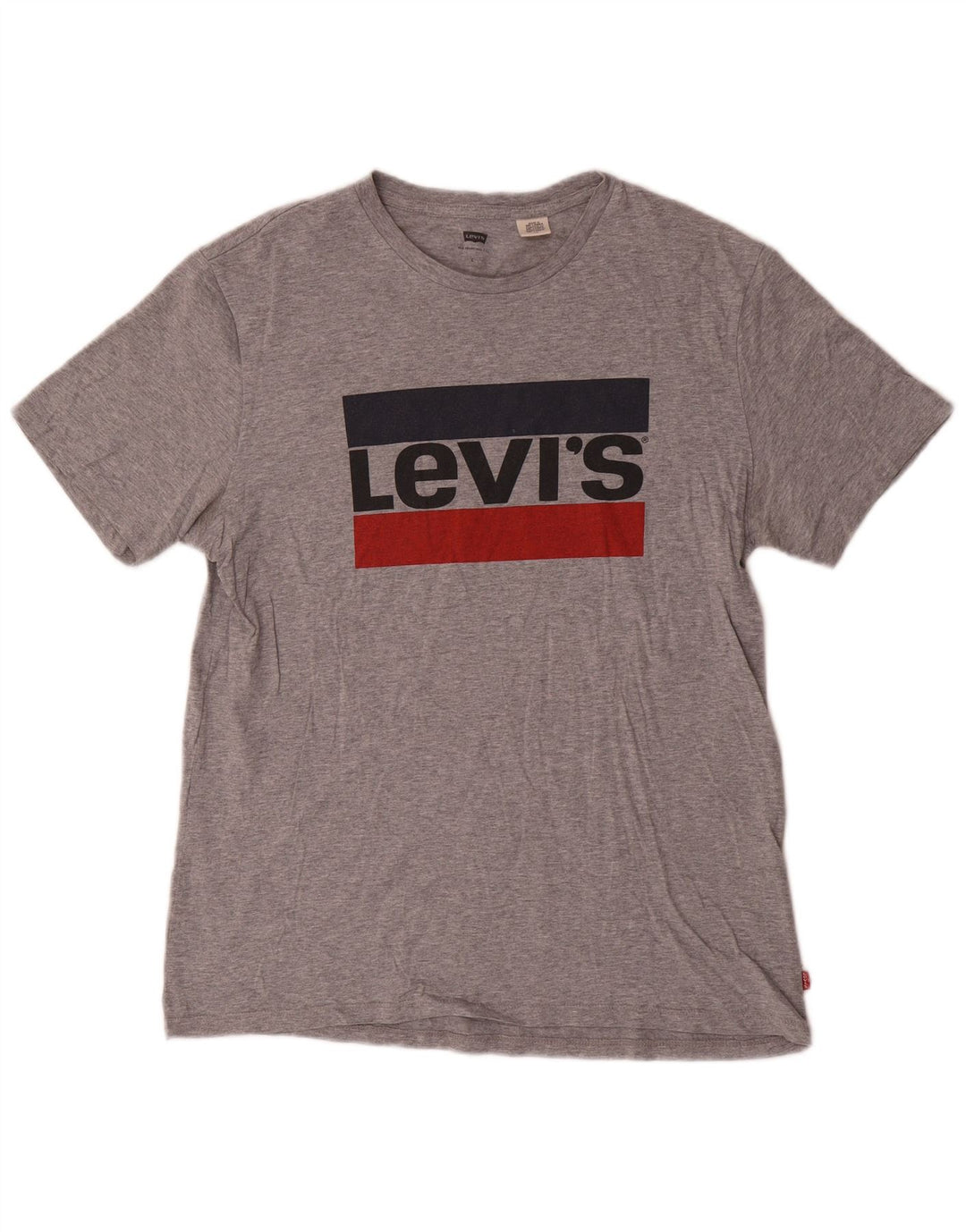 Camiseta gráfica masculina Levi's Top grande cinza manchado