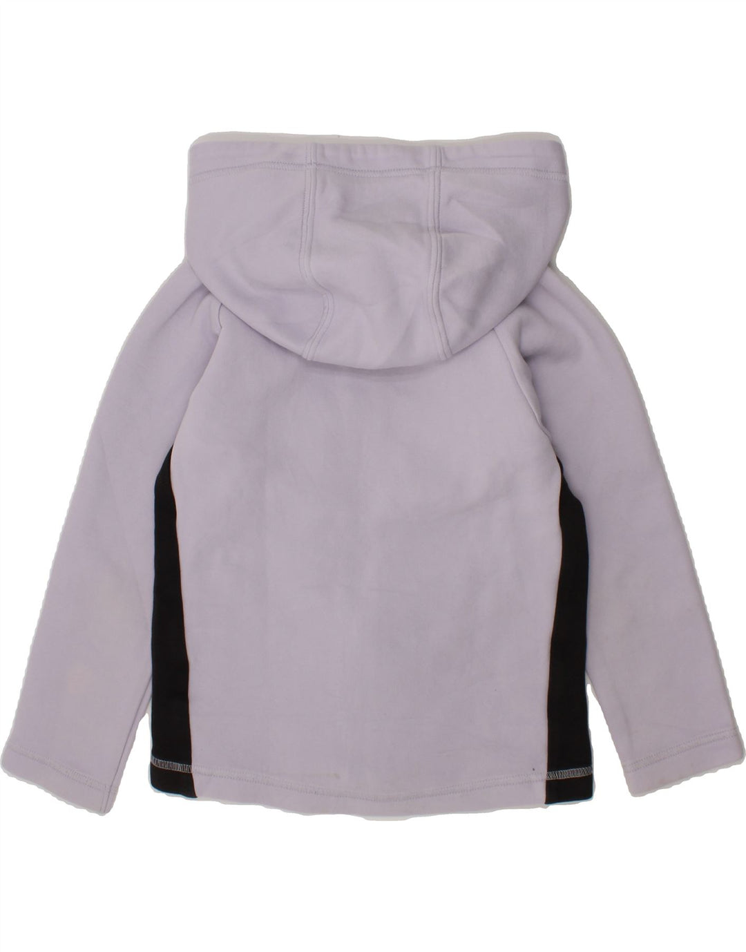 PUMA Girls Zip Hoodie Sweater 5-6 Years Purple Colourblock Cotton Vintage Puma and Second-Hand Puma from Messina Hembry 