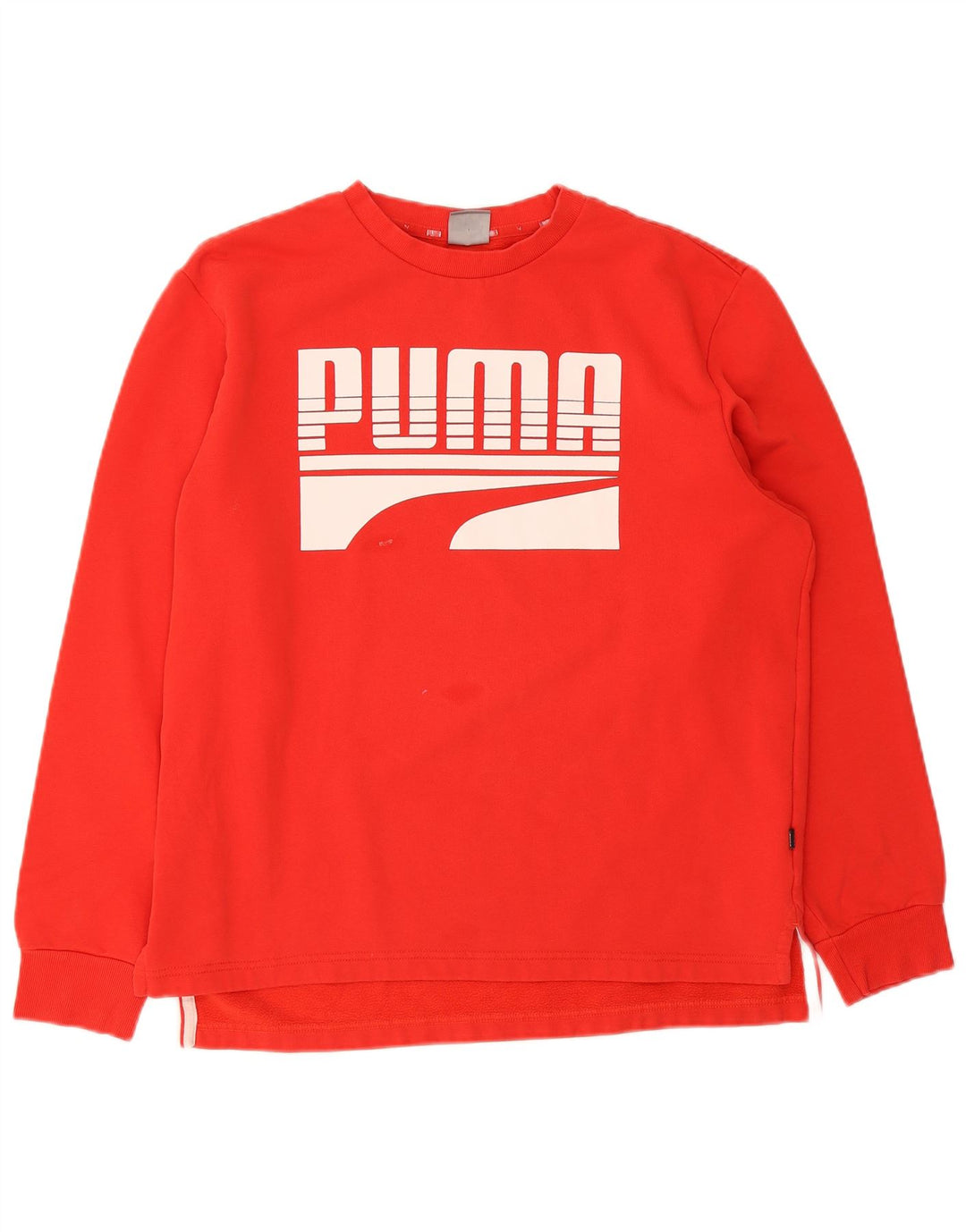 Puma Mens Graphic Moletom Jumper Médio Vermelho