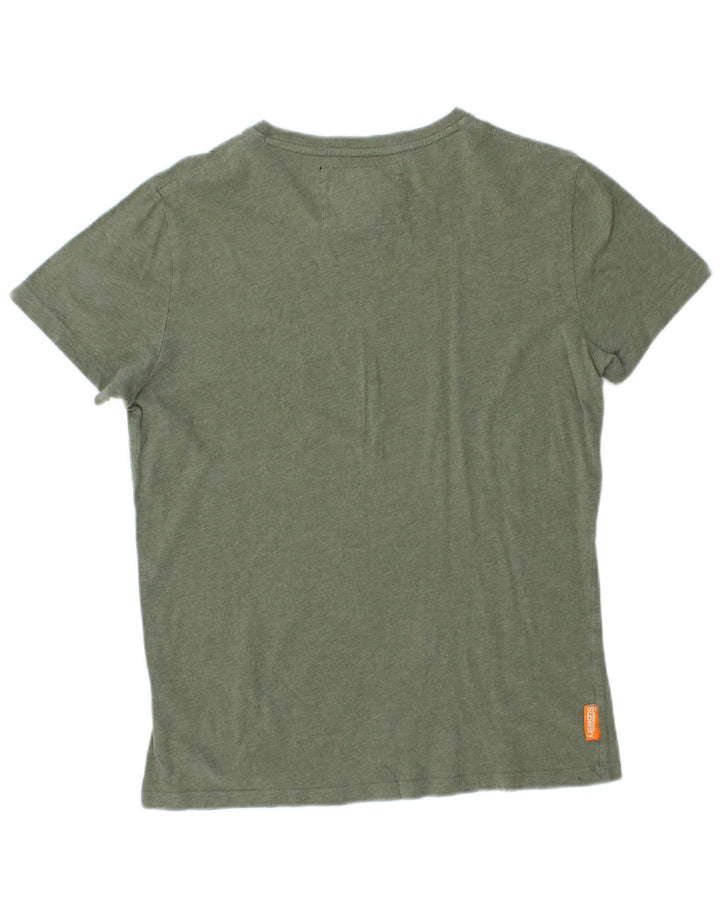 Camiseta masculina Superdry Top pequeno algodão verde