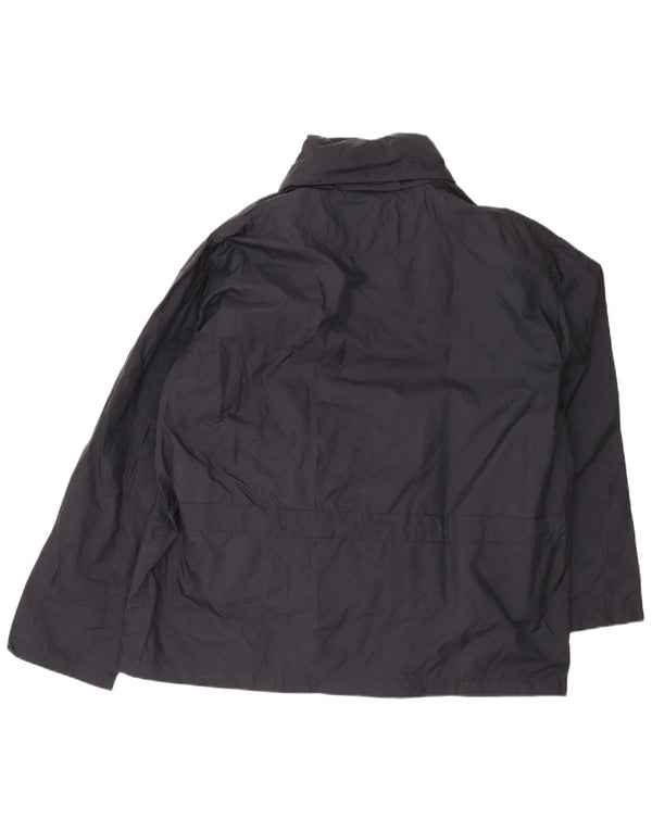 Spalding Mens Windbreaker Jacket UK 42 XL Navy Blue Colourblock Nylon