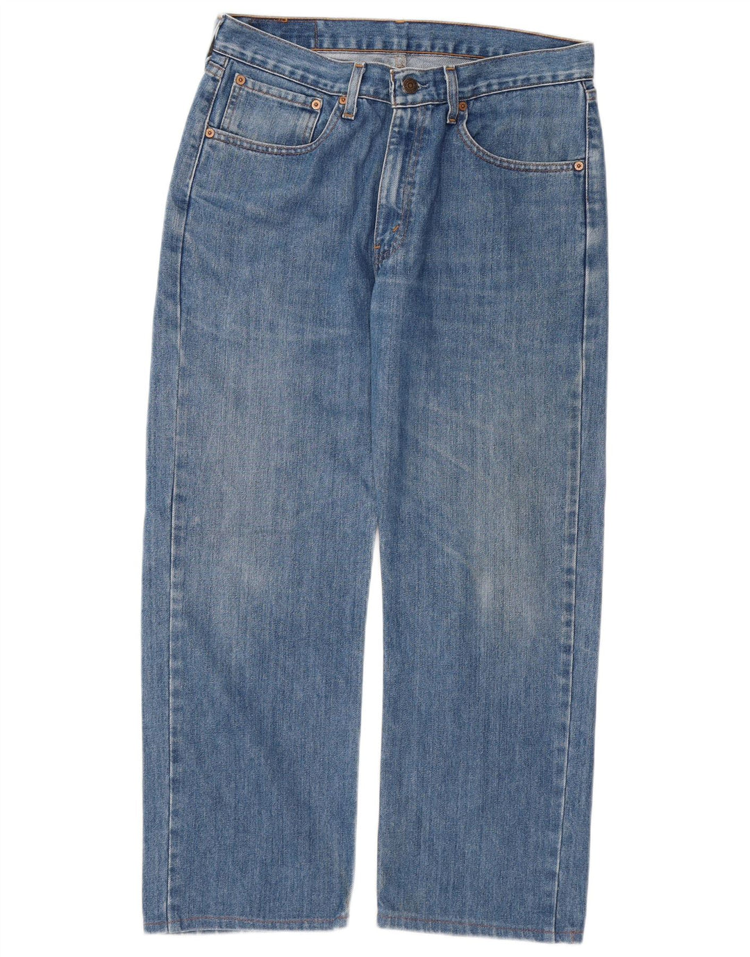 LEVI'S Masculino 581 Straight Jeans W32 L26 Azul Algodão