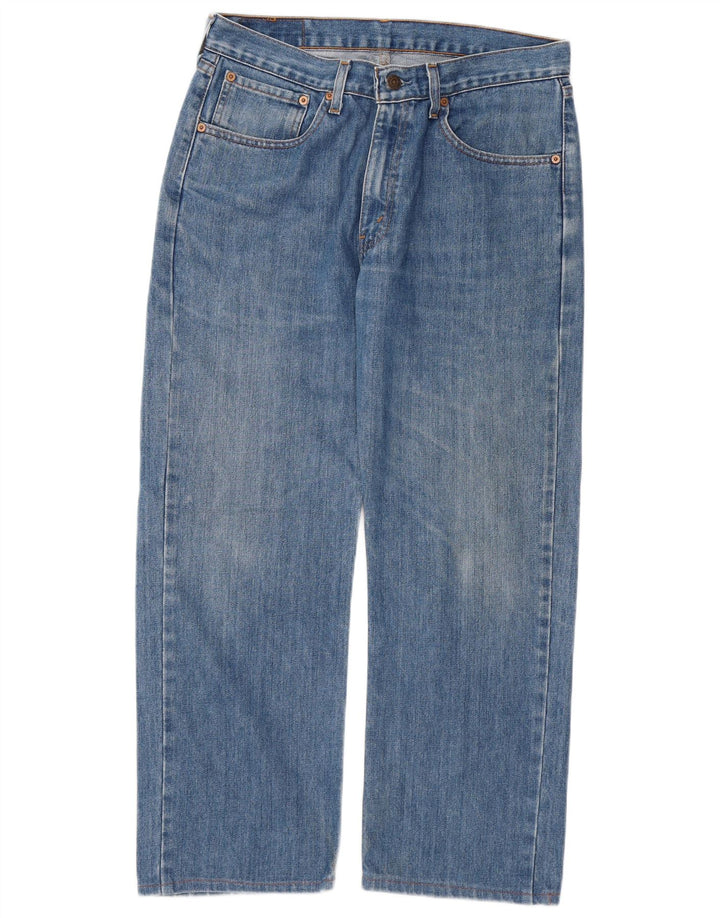 LEVI'S Masculino 581 Straight Jeans W32 L26 Azul Algodão