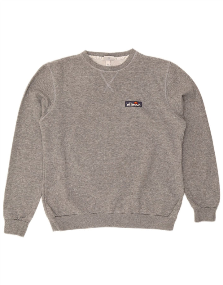 Ellesse moletom feminino jumper UK 18 XL cinza algodão