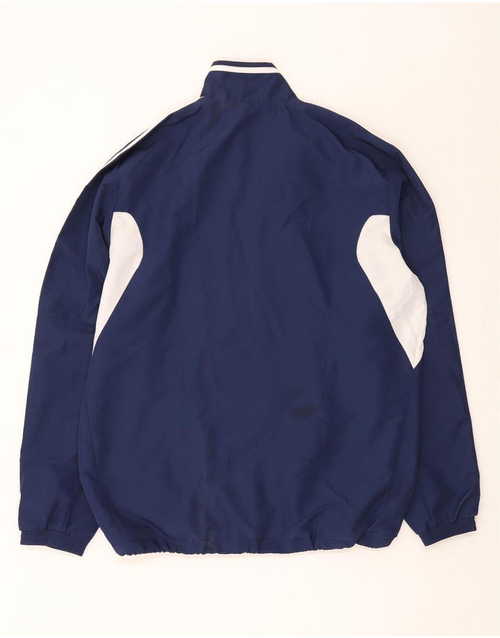 Adidas Mens Treino Top Jaqueta Grande Azul Marinho Colorblock Poliéster