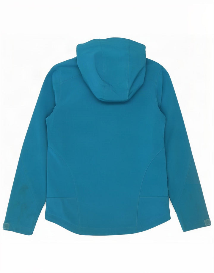 Mountain Warehouse Jaqueta corta-vento feminina com capuz Reino Unido 8 pequeno azul