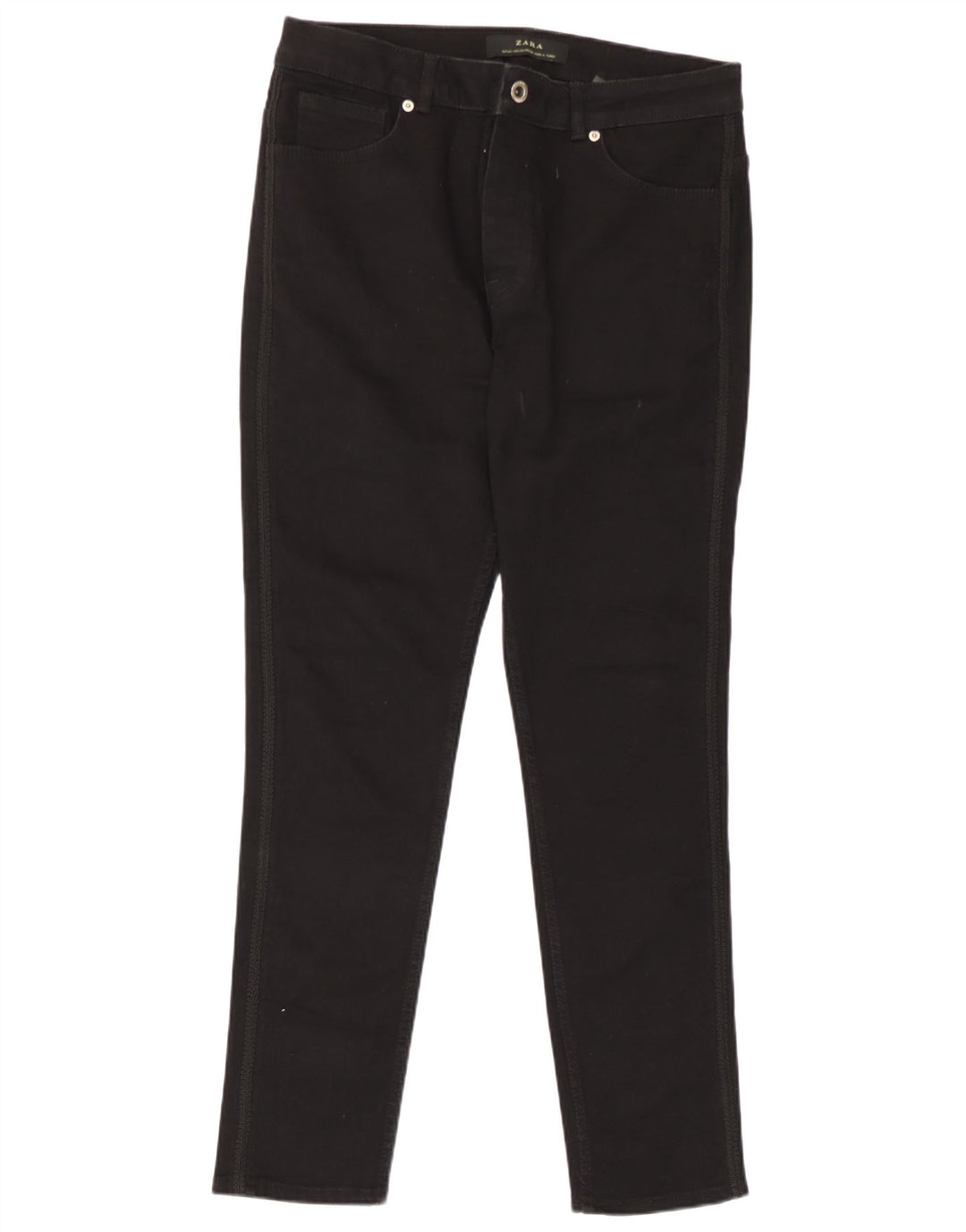 Zara Mens Slim Jeans EU 44 Grande W34 L29 Algodão Preto