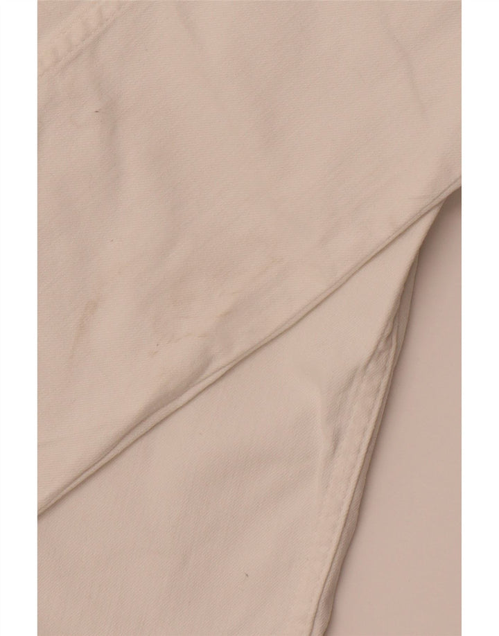 CREW CLOTHING Calça feminina casual slim UK 12 Médio W30 L29 Branco