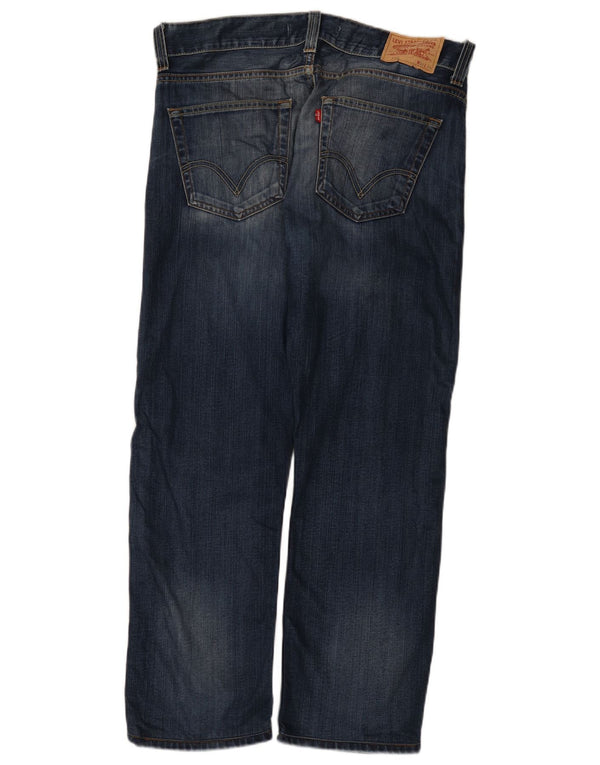 Calça jeans masculina Levi's 506 Standard Fit Straight W36 L28 Azul Algodão