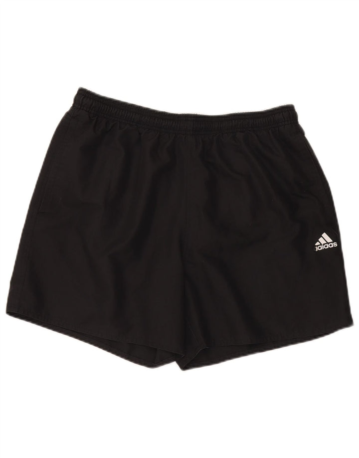Shorts esportivos masculinos Adidas grandes pretos