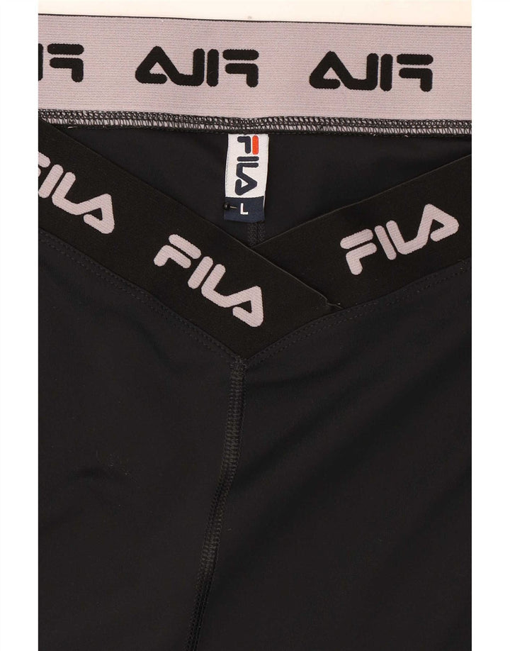 Leggings Fila Graphic Feminino UK 16 Grande Preto