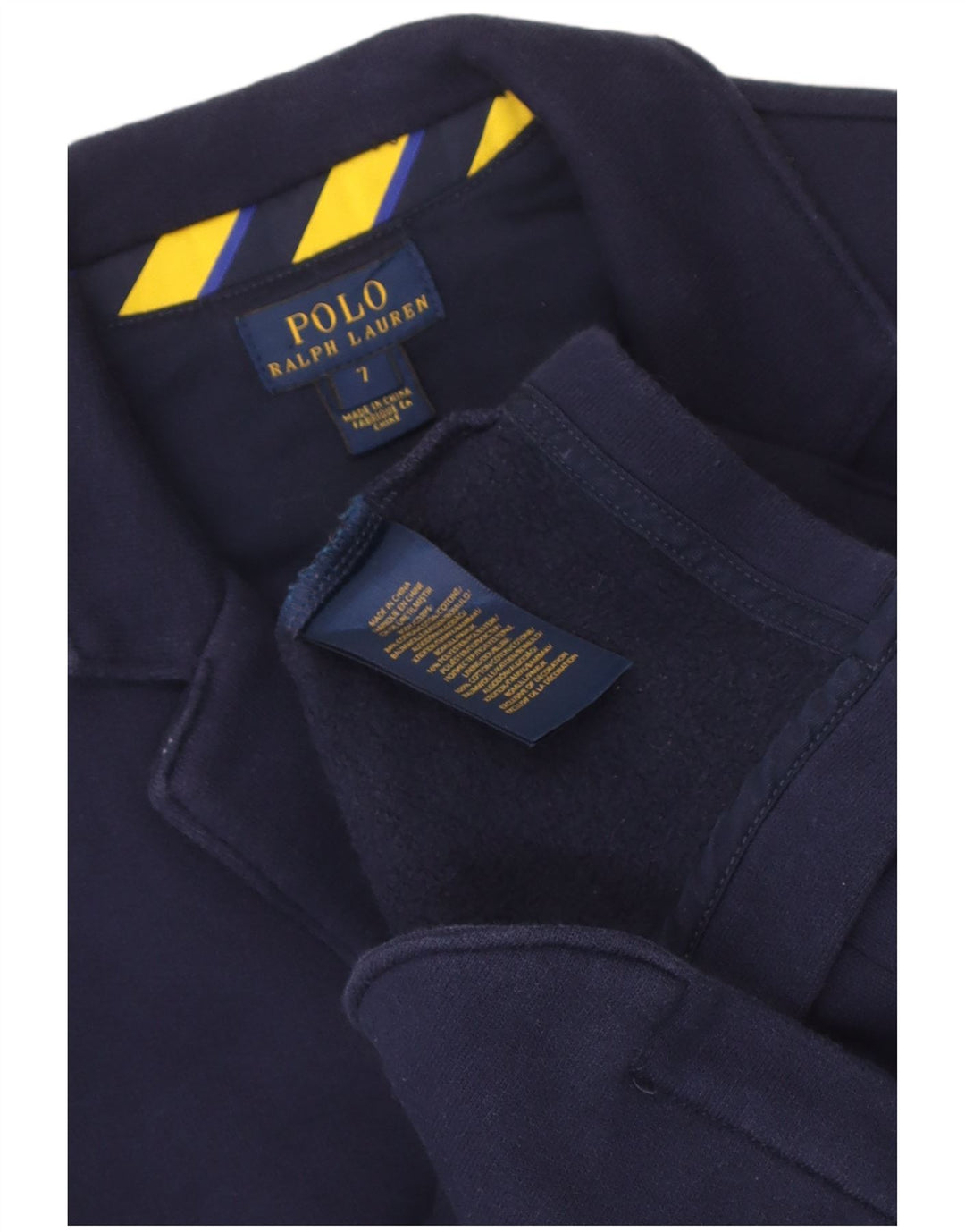 Polo Ralph Lauren Jaqueta blazer masculina de 2 botões 6-7 anos algodão azul marinho