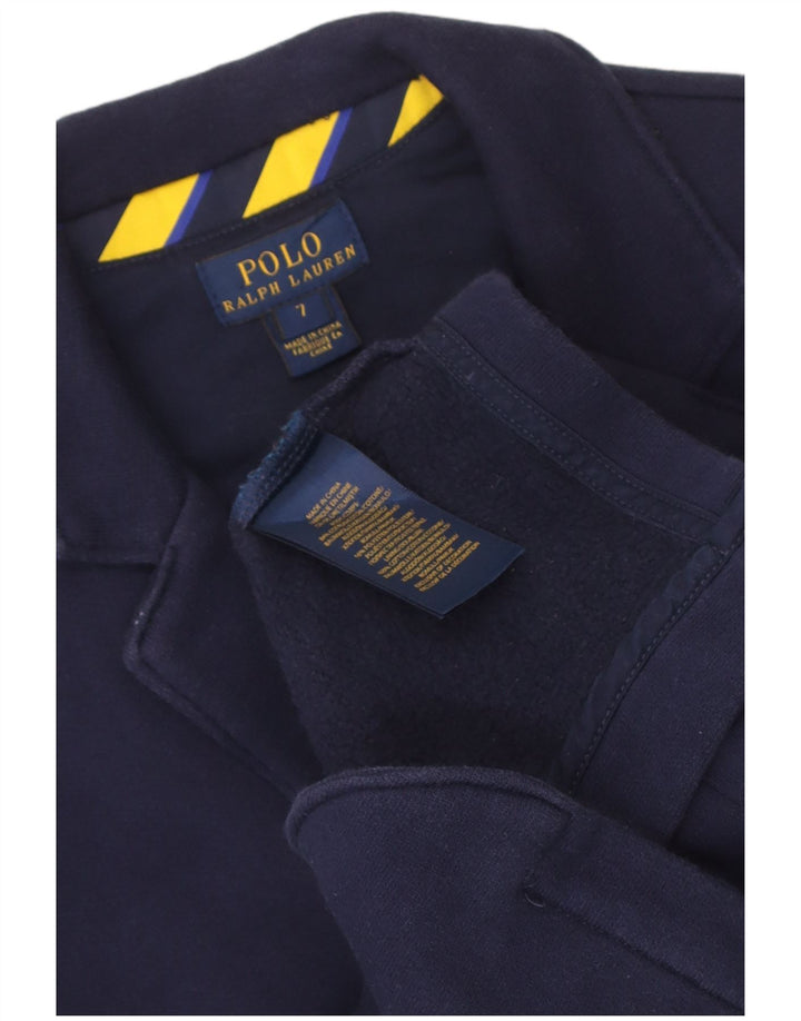 Polo Ralph Lauren Jaqueta blazer masculina de 2 botões 6-7 anos algodão azul marinho
