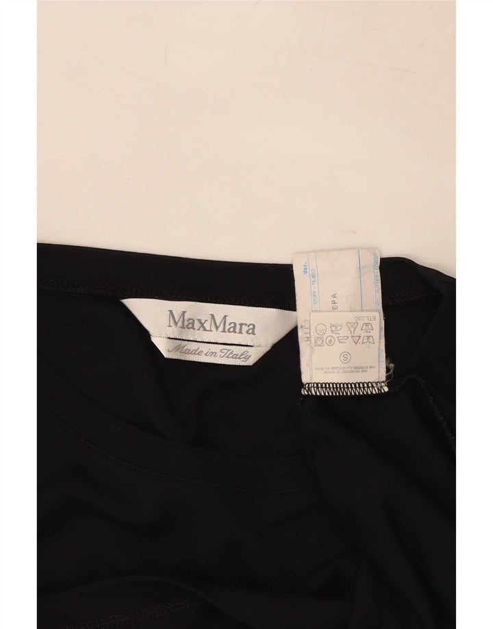 Blusa feminina Max Mara UK 10 pequena preta