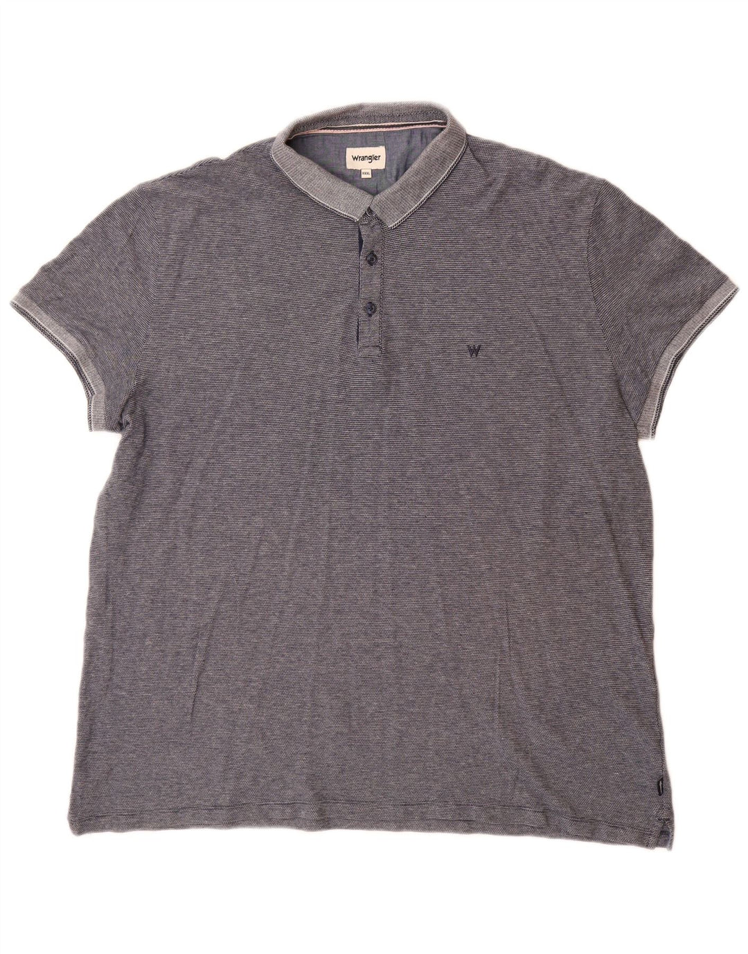 Camisa polo masculina Wrangler 3XL algodão azul marinho