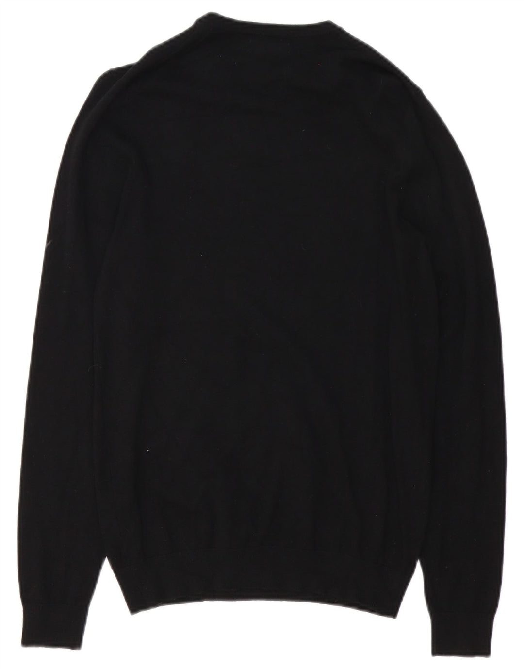 Suéter masculino ZARA com gola redonda e viscose preta pequena