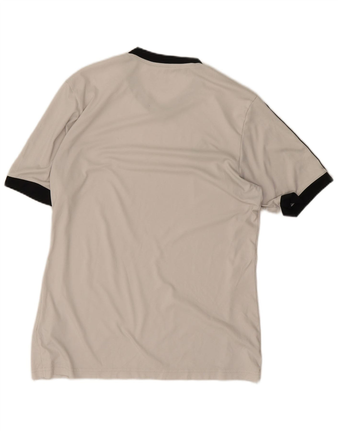 Adidas Mens Camiseta Top Médio Off White Poliéster Esportes