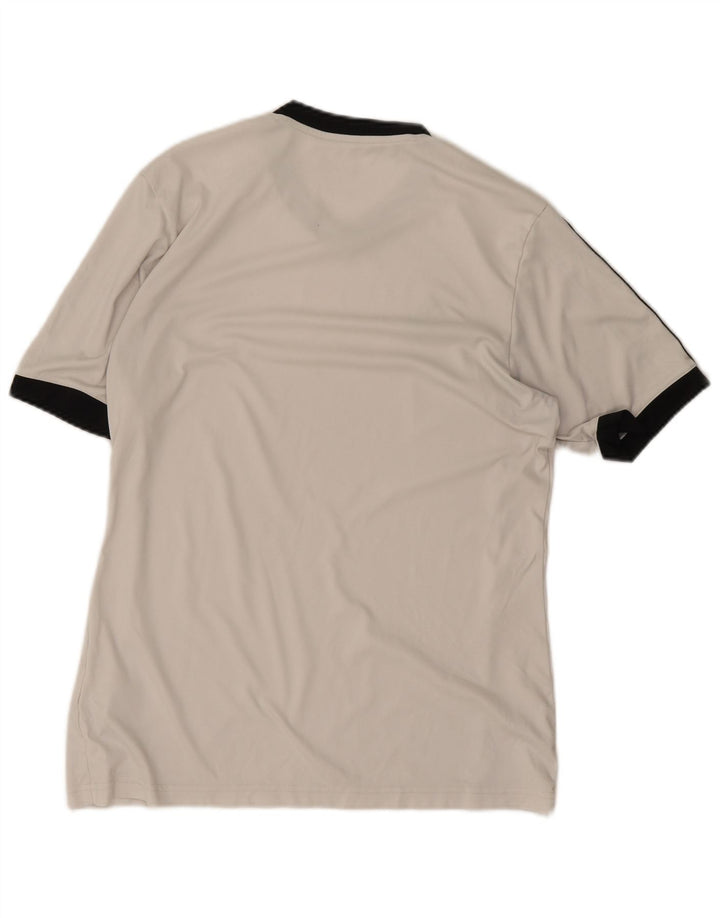 Adidas Mens Camiseta Top Médio Off White Poliéster Esportes