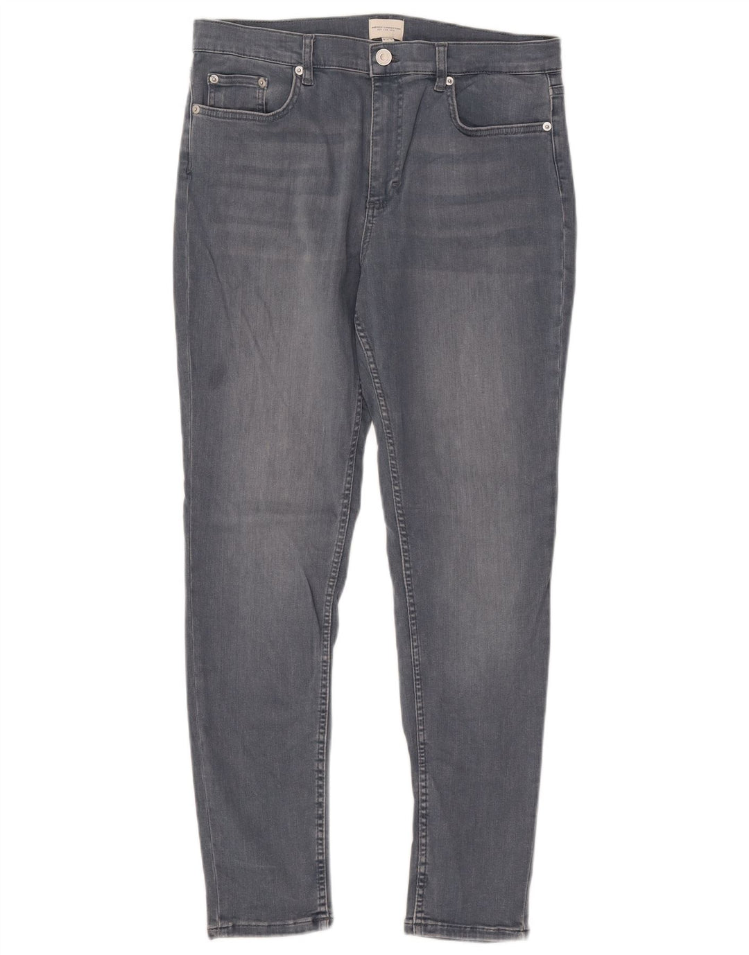 FRENCH CONNECTION Calça jeans feminina slim UK 16 grande W32 L29 algodão azul