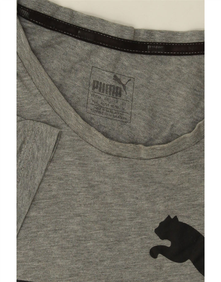 Camiseta masculina PUMA Graphic cinza médio