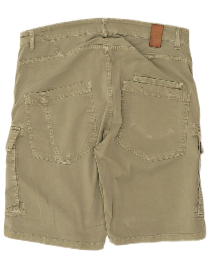 Shorts cargo masculino Scorpion Bay W36 grande algodão cáqui