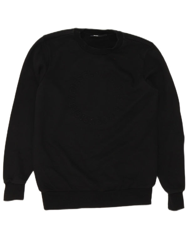 Diesel Mens Moletom Jumper XS Algodão Preto