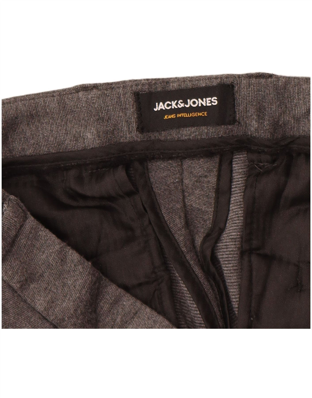 Calça masculina JACK & JONES Marco Slim Chino W36 L32 cinza viscose