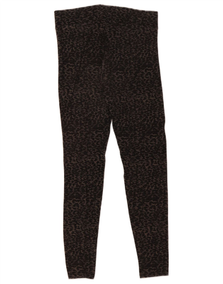 Leggings femininas Marks & Spencer Reino Unido 8 pequenas estampas pretas de animais