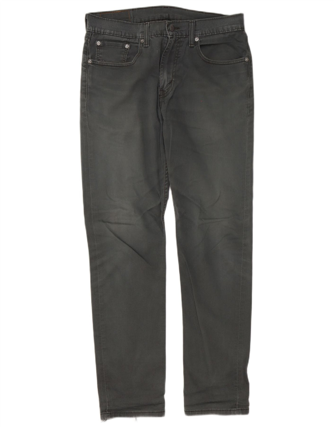Calça jeans masculina Levi's 502 Tapered W32 L32 cinza algodão