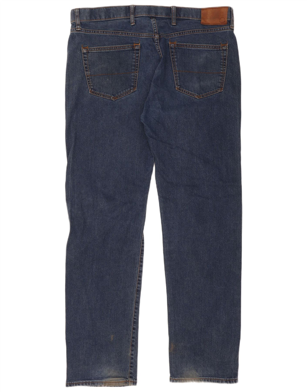 Calça jeans reta regular masculina Marks & Spencer W38 L33 algodão azul