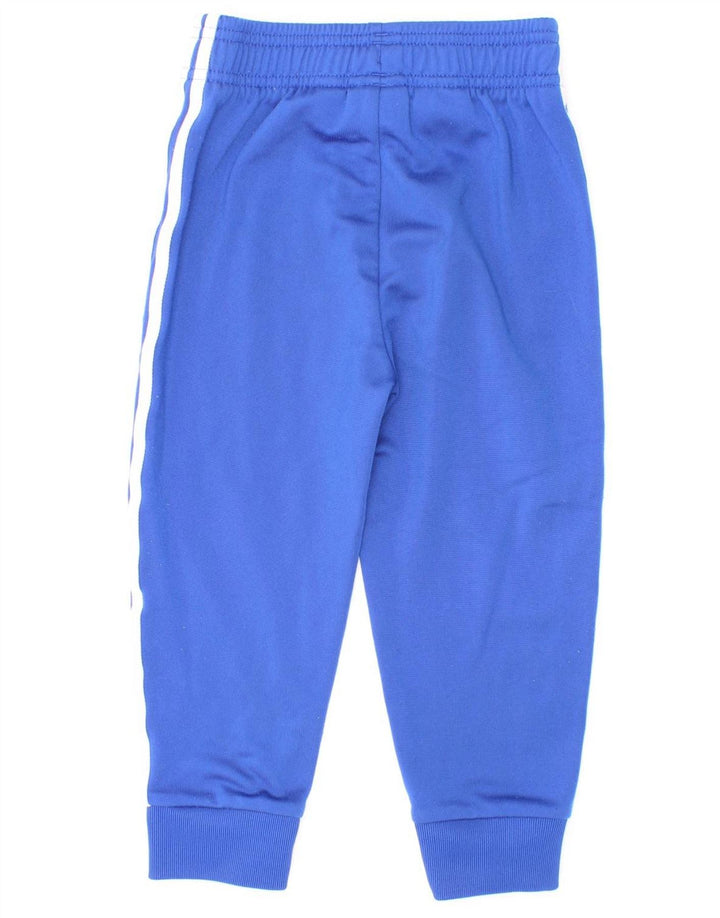 Adidas meninos calças de treino joggers 2-3 anos azul poliéster