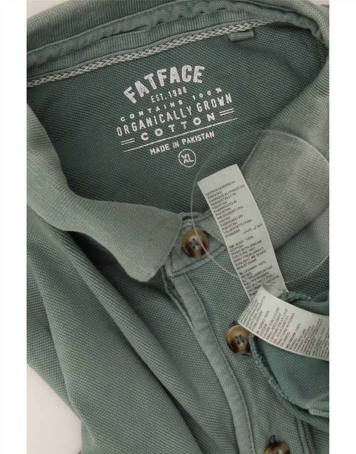 Camisa polo masculina Fat Face XL algodão verde