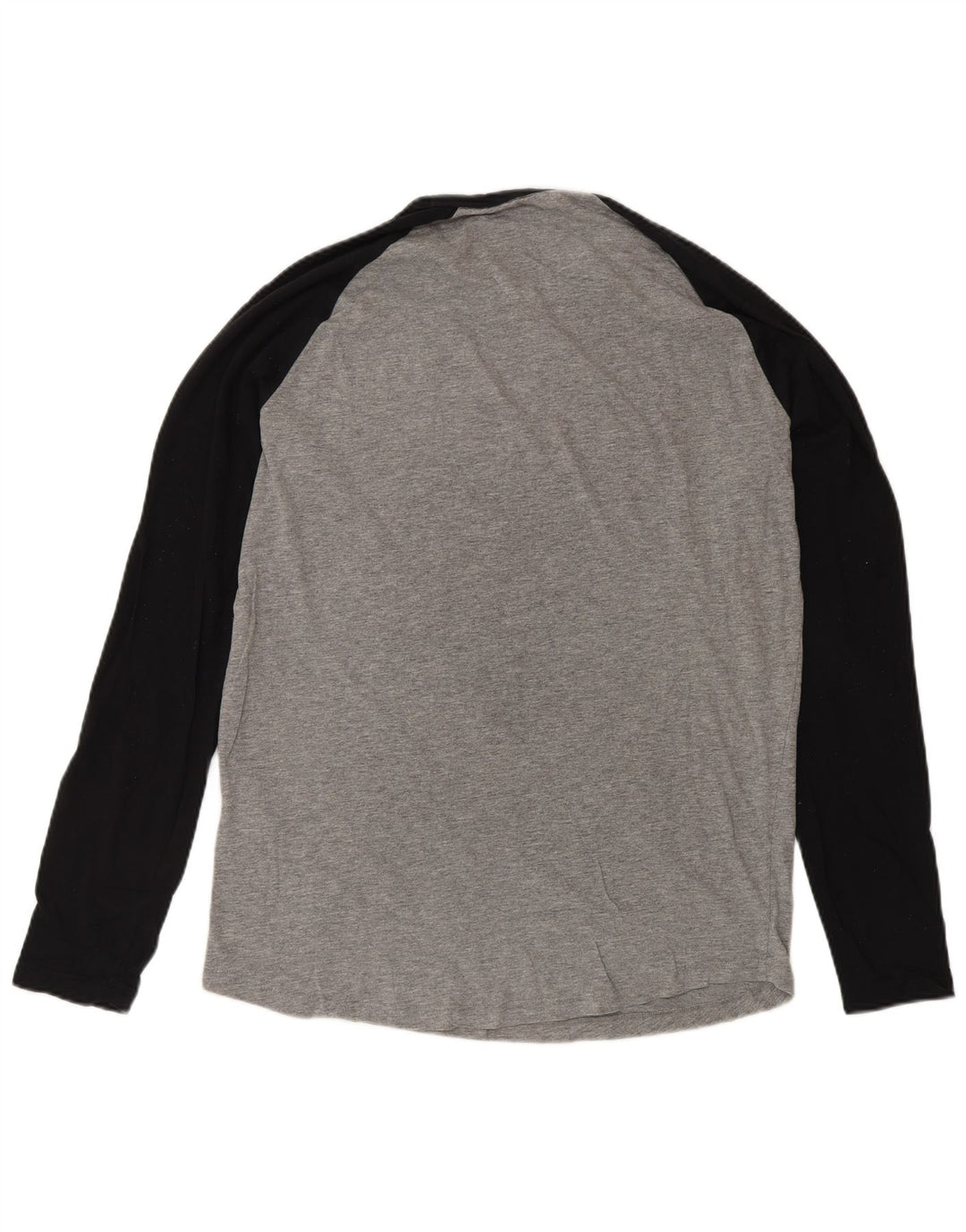 Jack & Jones Top masculino de manga comprida de algodão cinza médio