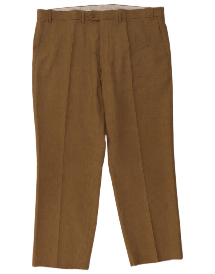 Calça masculina Marks & Spencer com pegged suit W40 L29 poliéster bege