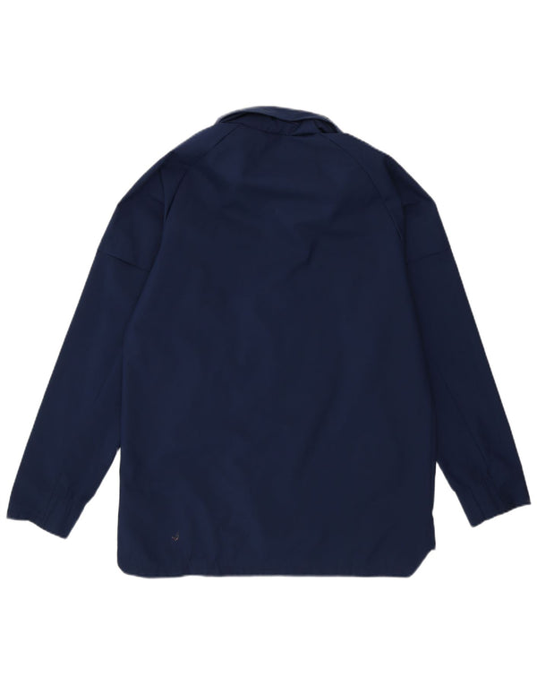 Jaqueta corta-vento com capuz Adidas meninos 11-12 anos azul marinho poliéster