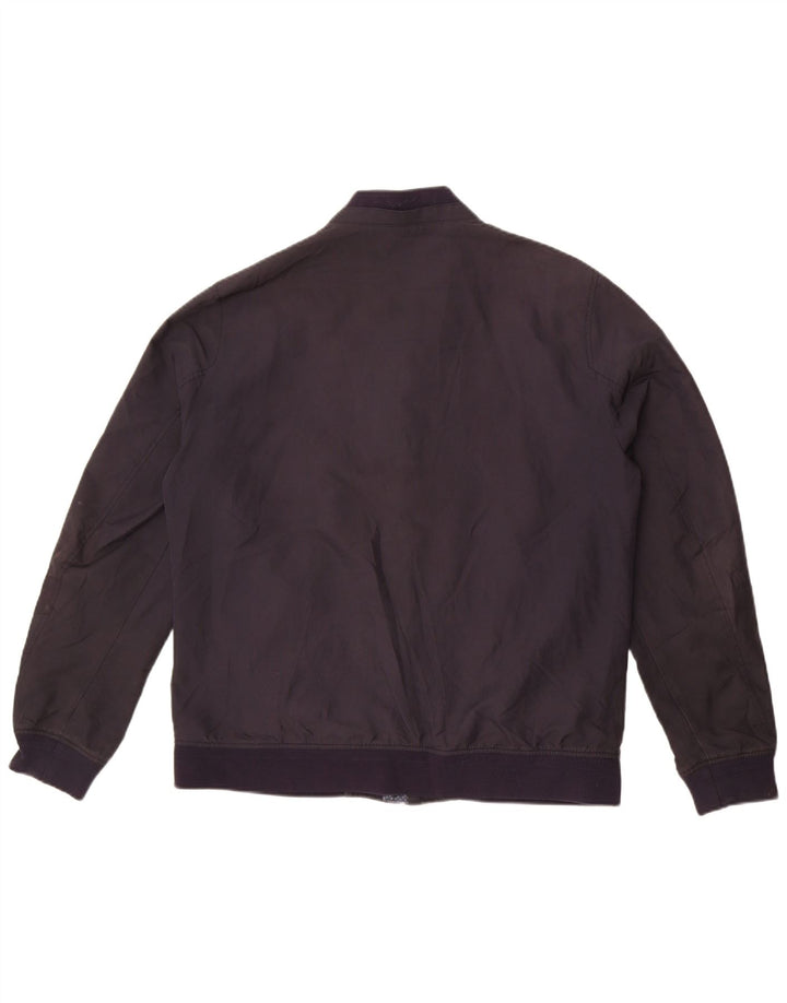 Jaqueta bomber feminina Ted Baker tamanho 5 XL azul marinho poliéster