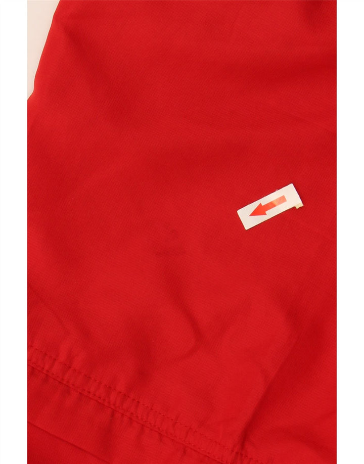 Calça de treino feminina ASICS UK 14 grande poliéster vermelho
