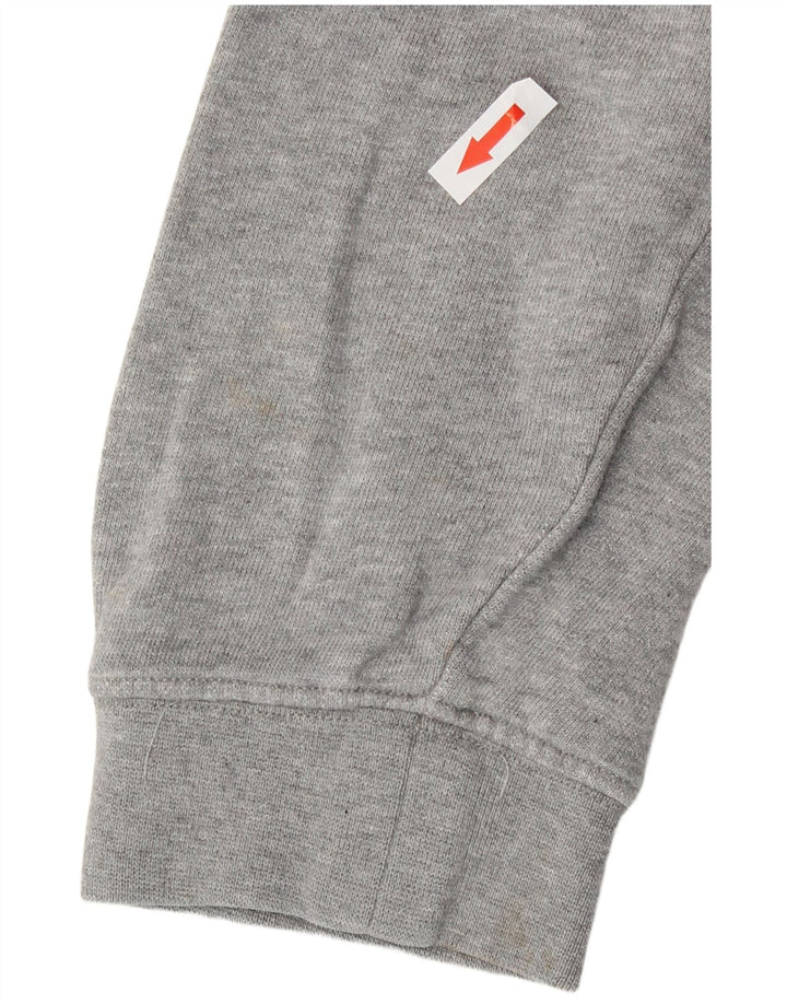 Suéter feminino Replay Crop Graphic Oversized Reino Unido 14 Grande Cinza