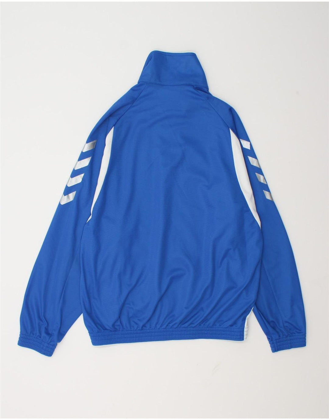 Hummel Jaqueta masculina de agasalho pequeno azul colorblock