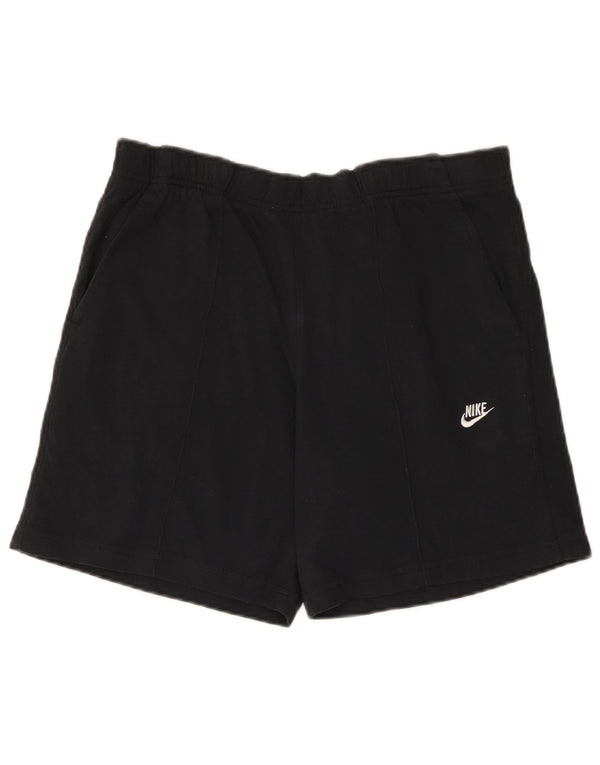 Shorts esportivos masculinos Nike grandes de algodão preto