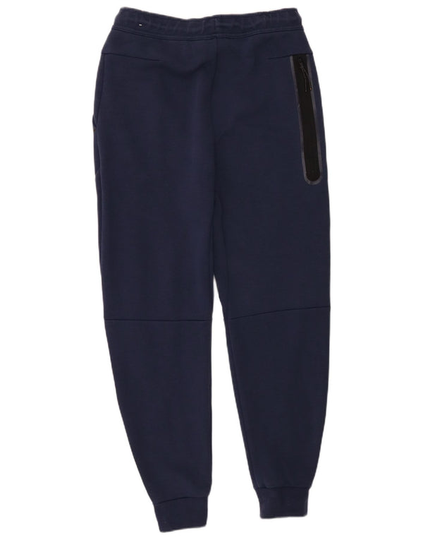 Calça de treino masculina Nike joggers pequeno algodão azul marinho