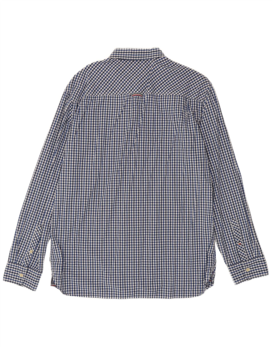 Camisa masculina Tommy Hilfiger Regular Fit XL azul algodão guingão