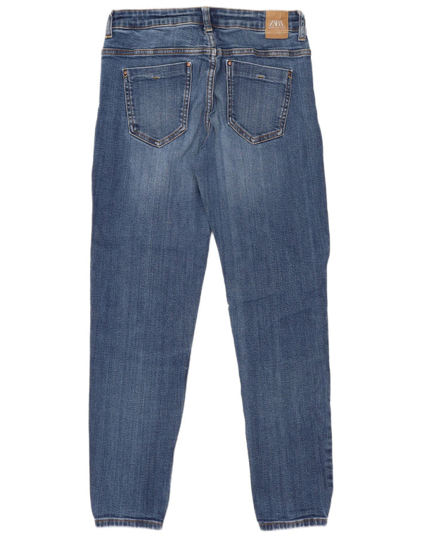 Zara Jeans Skinny Feminino EU 40 Médio W30 L28 Azul Algodão