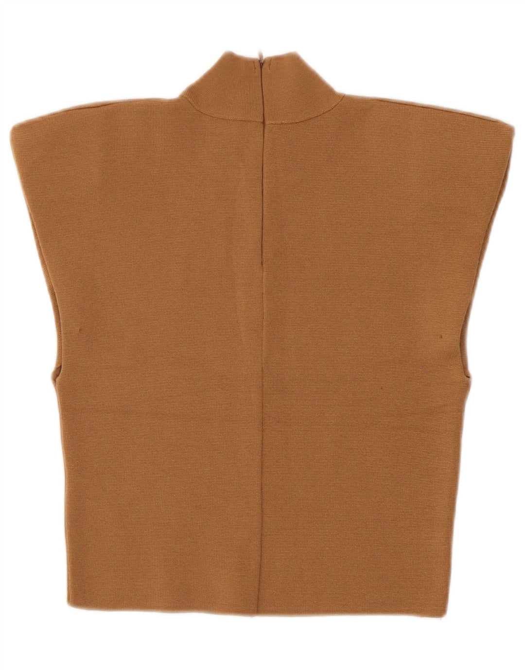 Blusa feminina Zara Top UK 8 pequena viscose marrom