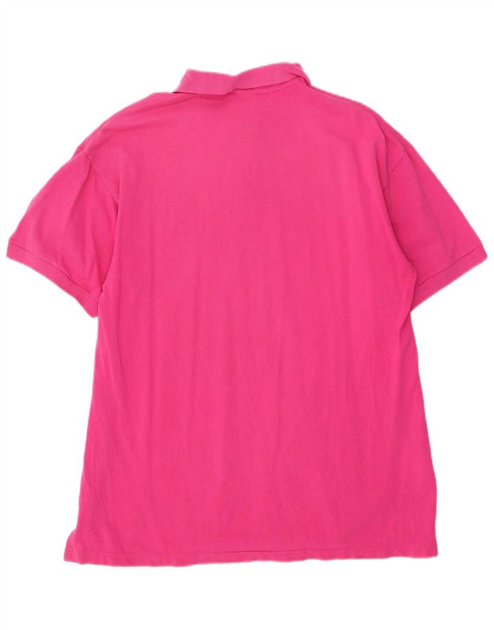 Camisa polo masculina CHAMPION grande algodão rosa