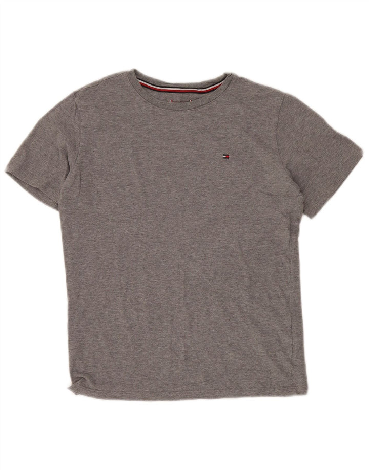 Camiseta masculina TOMMY HILFIGER 13-14 anos algodão cinza