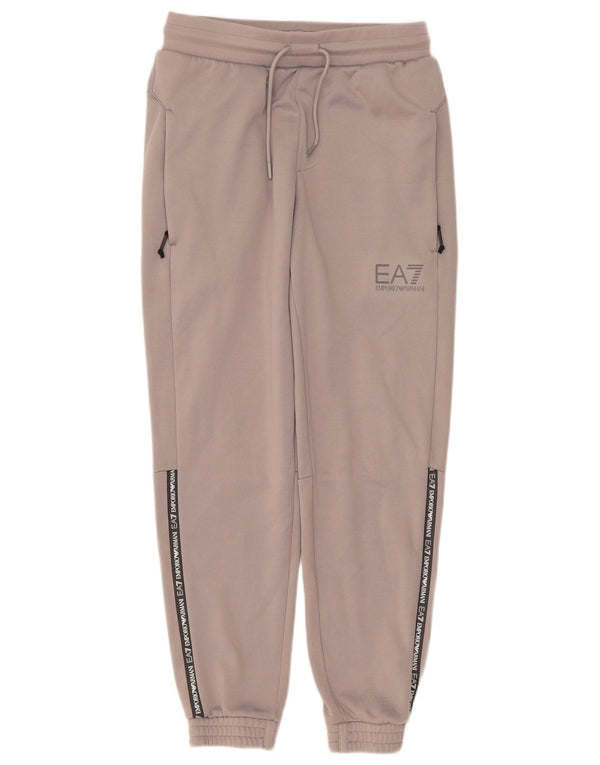 Emporio Armani Mens Graphic Treino Calça Joggers XS Poliéster Cinza